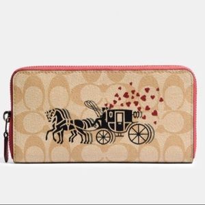 Coach Accordion zip wallet with Horse & Ca…
